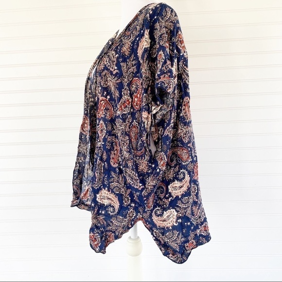 Paisley Floral Kimono Cardigan by January 7 - Picture 2 of 9